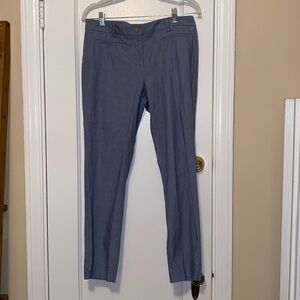 Ann Taylor Light Blue Cotton Pants Slacks Cropped